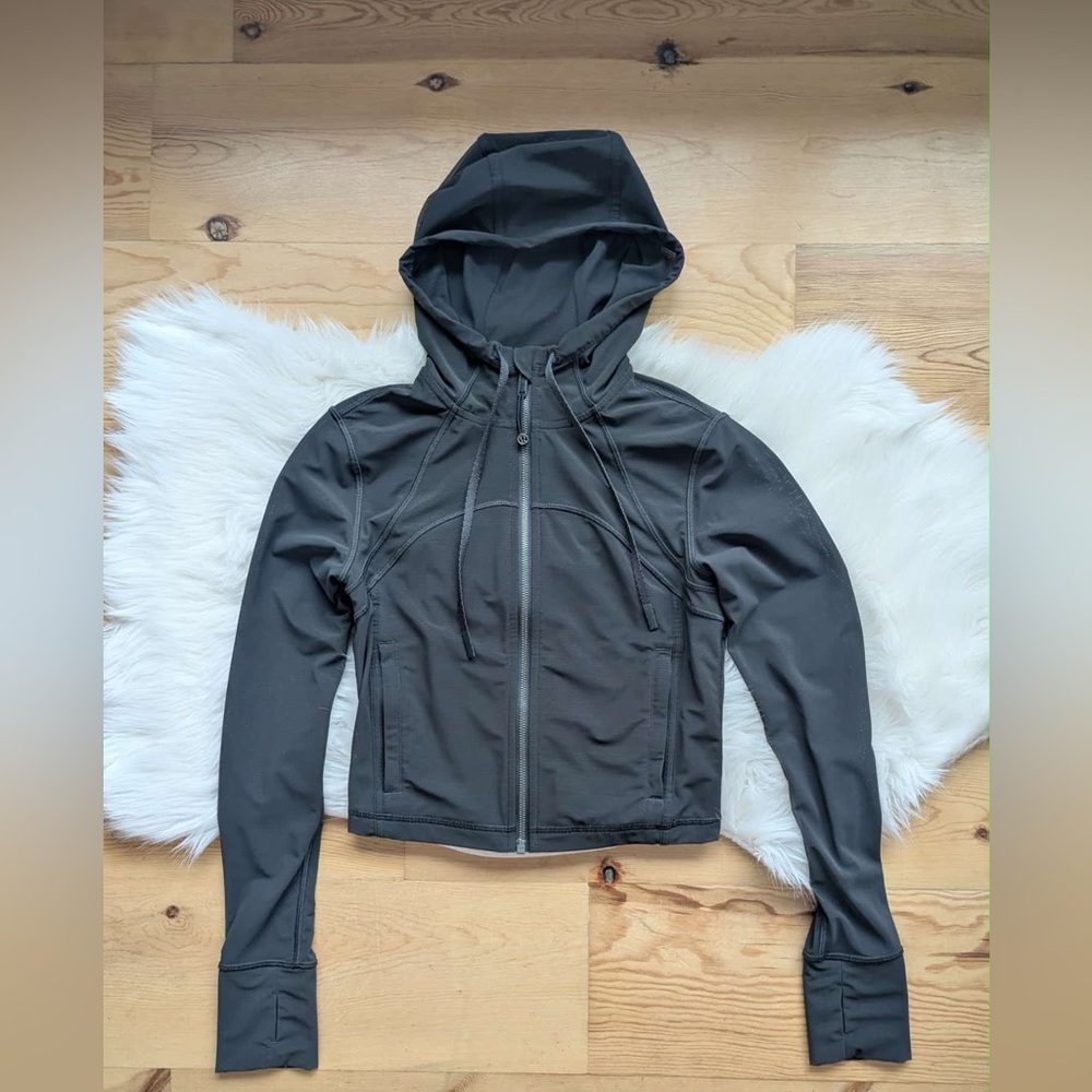 Lululemon Define Cropped Hooded Jacket - Mesh